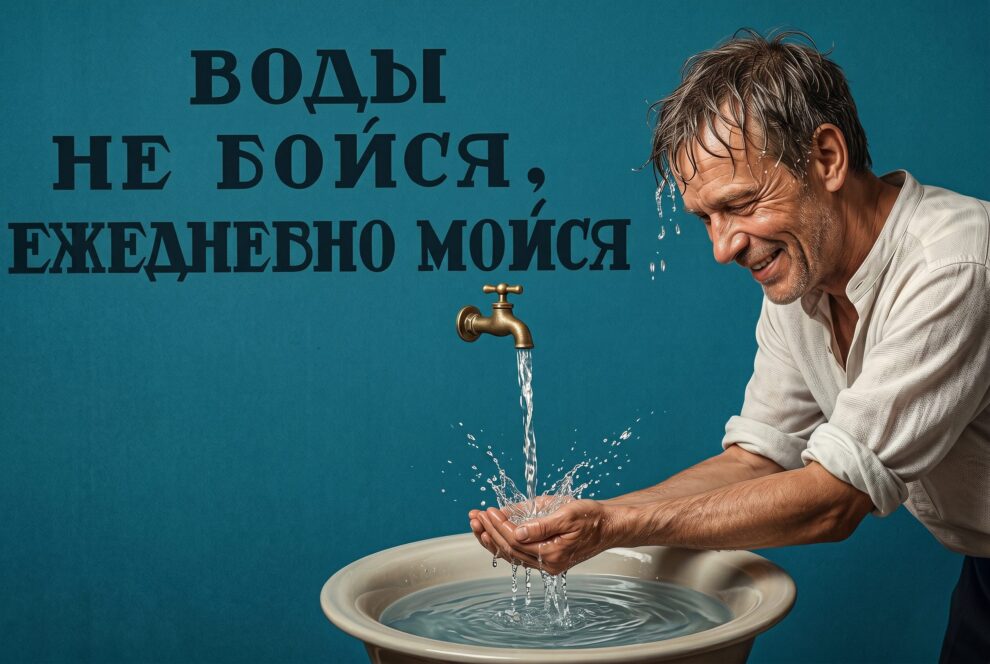 Коллекция деревянных табличек с советскими санитарными плакатами о гигиене на состаренной доске для ванной, кухни и бани